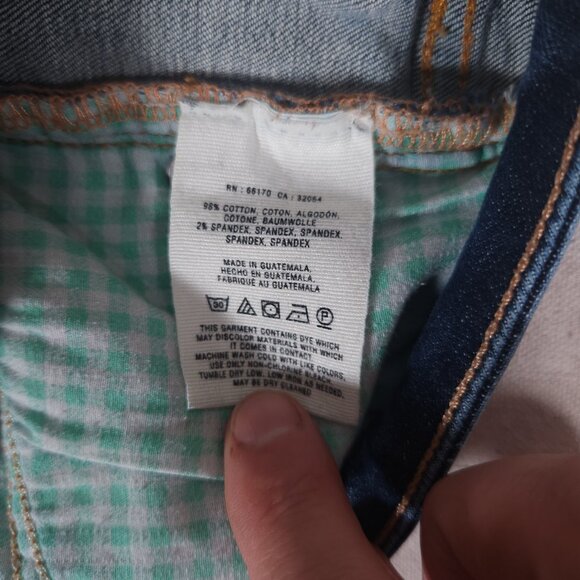 Pilcro and the Letterpress Stet Slim Leg Blue Jeans Womens Size 29 FLAWS - Picture 14 of 16